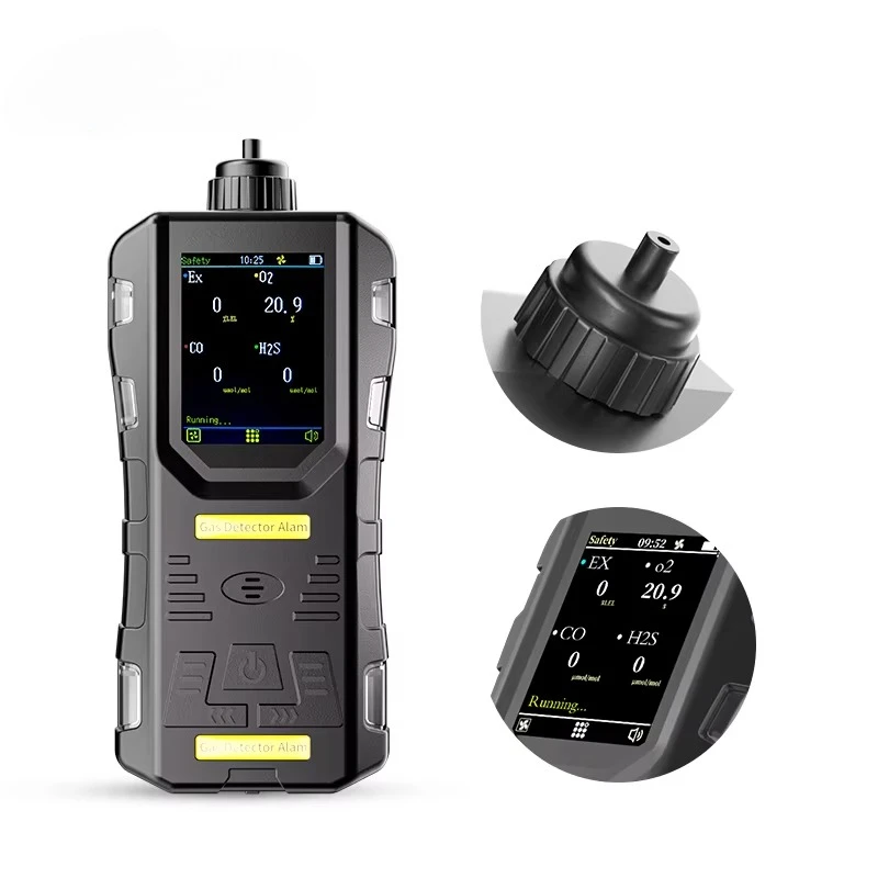 Confined Space Gas Monitor Multi Gas Detector 4 in 1 Gas Meter Confined Space Entry Detector