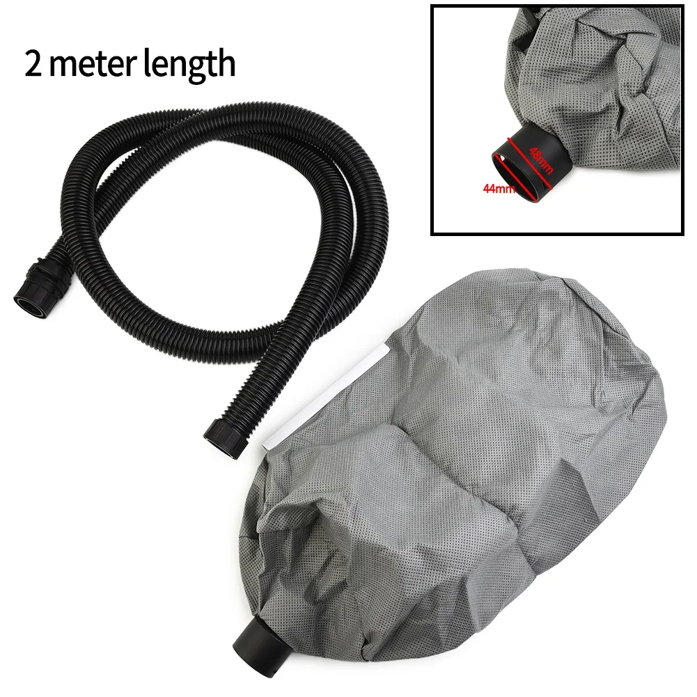 

1/2pcs Wall Grinder Vacuum Bag Dust-Free Self-Priming Sandpaper Machine Dust Bag 2m Hose Dust Collector Power Tool Parts