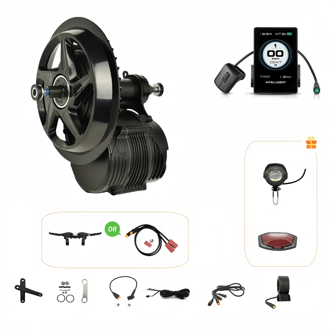 

Tongsheng TSDZ8 48 В 500 Вт/48 В 750 Вт Датчик крутящего момента eBike Mid Drive Motor DIY Комплект для переоборудования с дисплеем 860C для BB 68-73 мм MTB