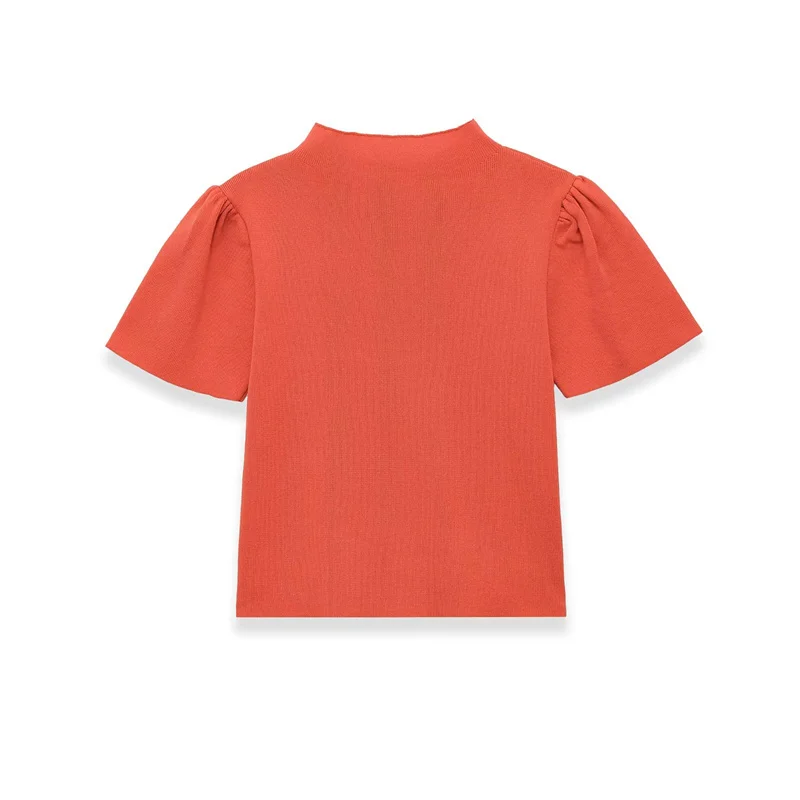 

Summer Women's Short Sleeved Round Neck Knitted Tops 2026 New Fashion Casual Pullover Sweater Top Elegant Women's Clothing