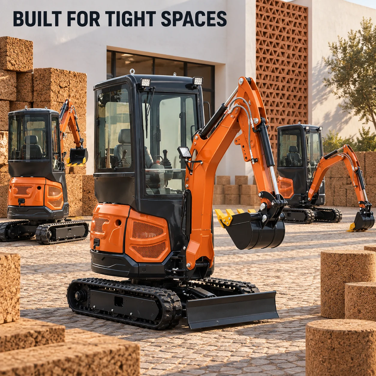 Compact Hydraulic Mini Excavator 18U Small Crawler Digger CE EPA Engine for Farm Garden Municipal Engineering