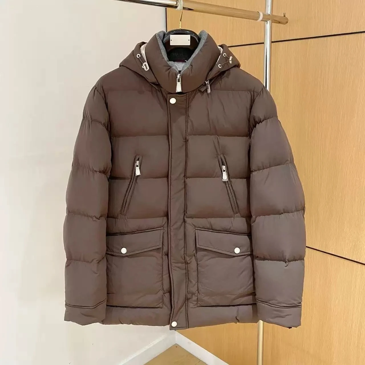BC Italy autumn and winter new old money wind hooded down jacket business leisure warm windproof jacket