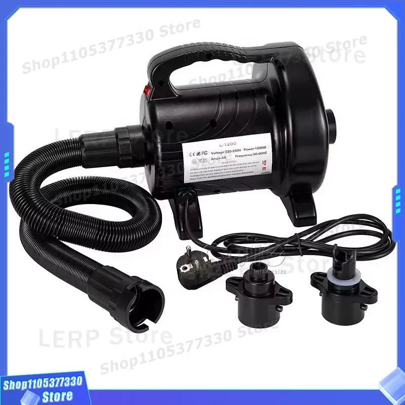 Electric Air Pump For Inflatable Toys Swimming Pool Raft Boat Fast Inflation Deflation Portable Blower For Outdoor Water