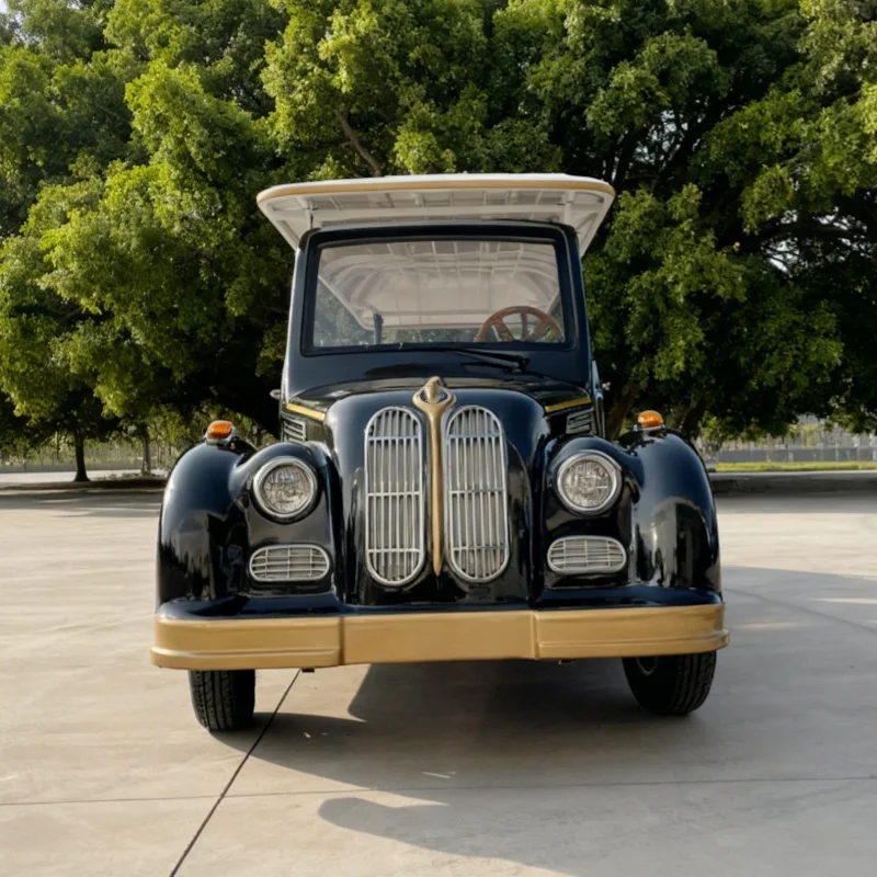 Electric Classic Antique Cars/11 Seater Antique Vintage Car Factory Direct Sales,In Parks And Amusement Parks Focus On Comfort