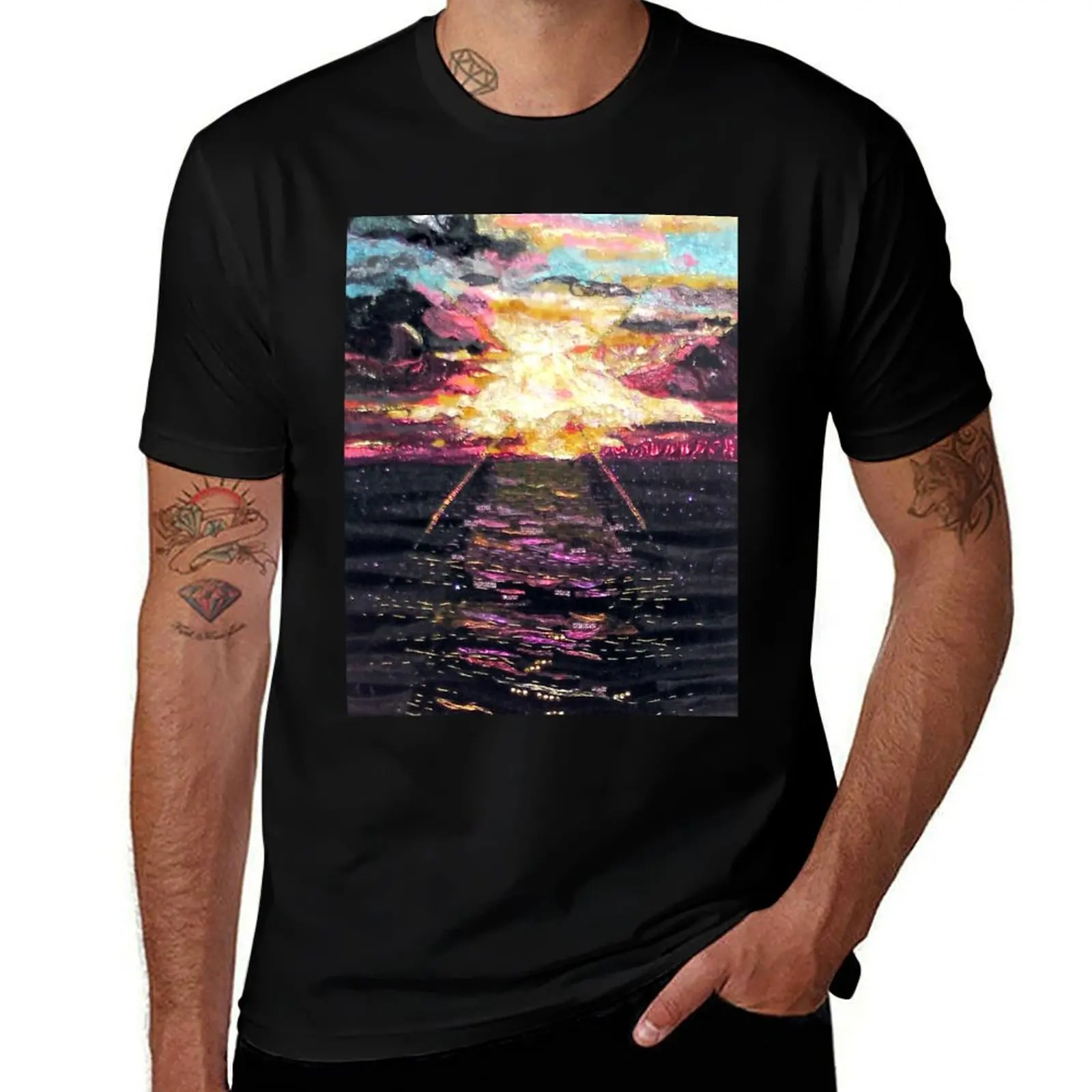 Stairway to Heaven T-Shirt Casual Graphic Print Tee T-Shirt