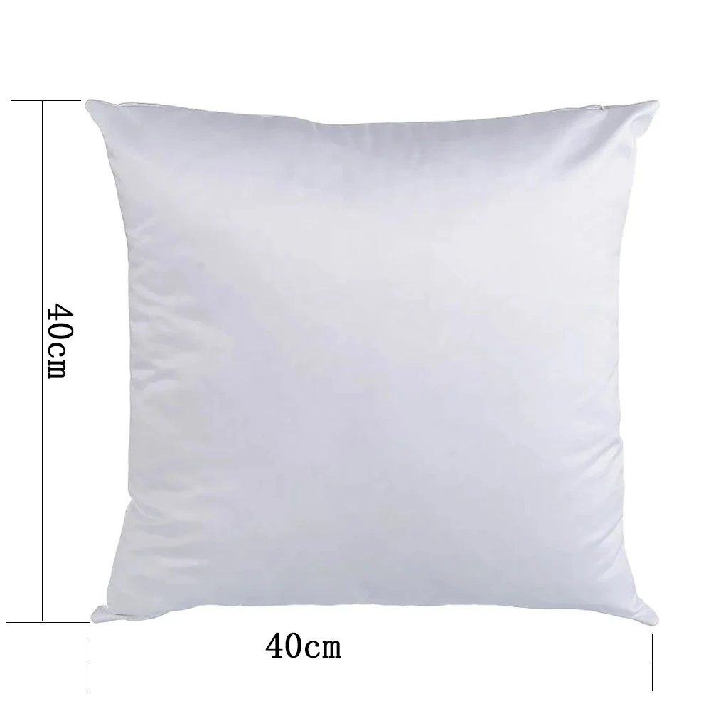 20pcs Sublimation Blanks Pillow Cases Square/Heart White Cushion Covers Pillow Covers for DIY Festival/Valentine Decor