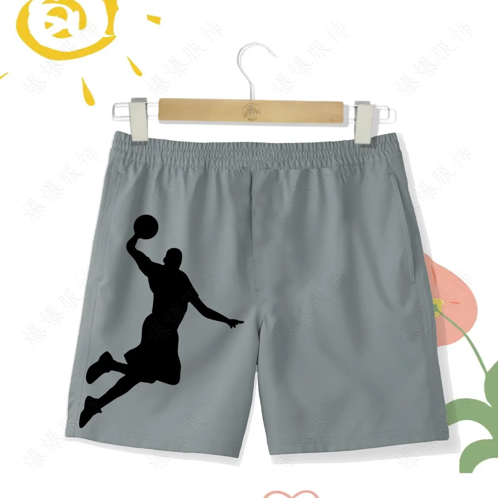 Colorful Children's Beach Shorts Breathable Printed Swimming Pants Basketball Sports Pants High Quality Clothing for Boys 2024