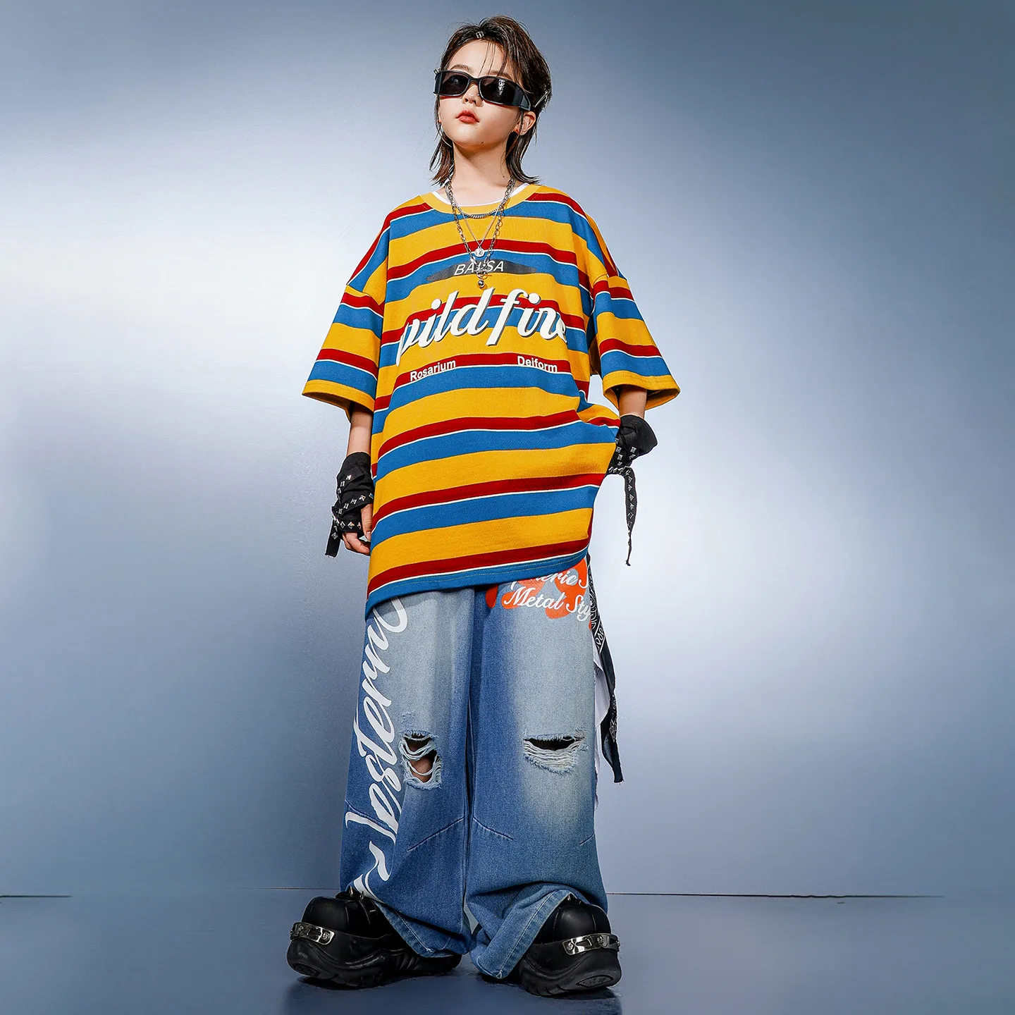 Ropa Hip Hop para Niños, Camis - Distressed Jean Rip reseña y precio