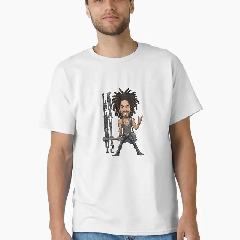 Smiling Lenny Kravitz In Rock And Roll Style Classic T-Shirt
