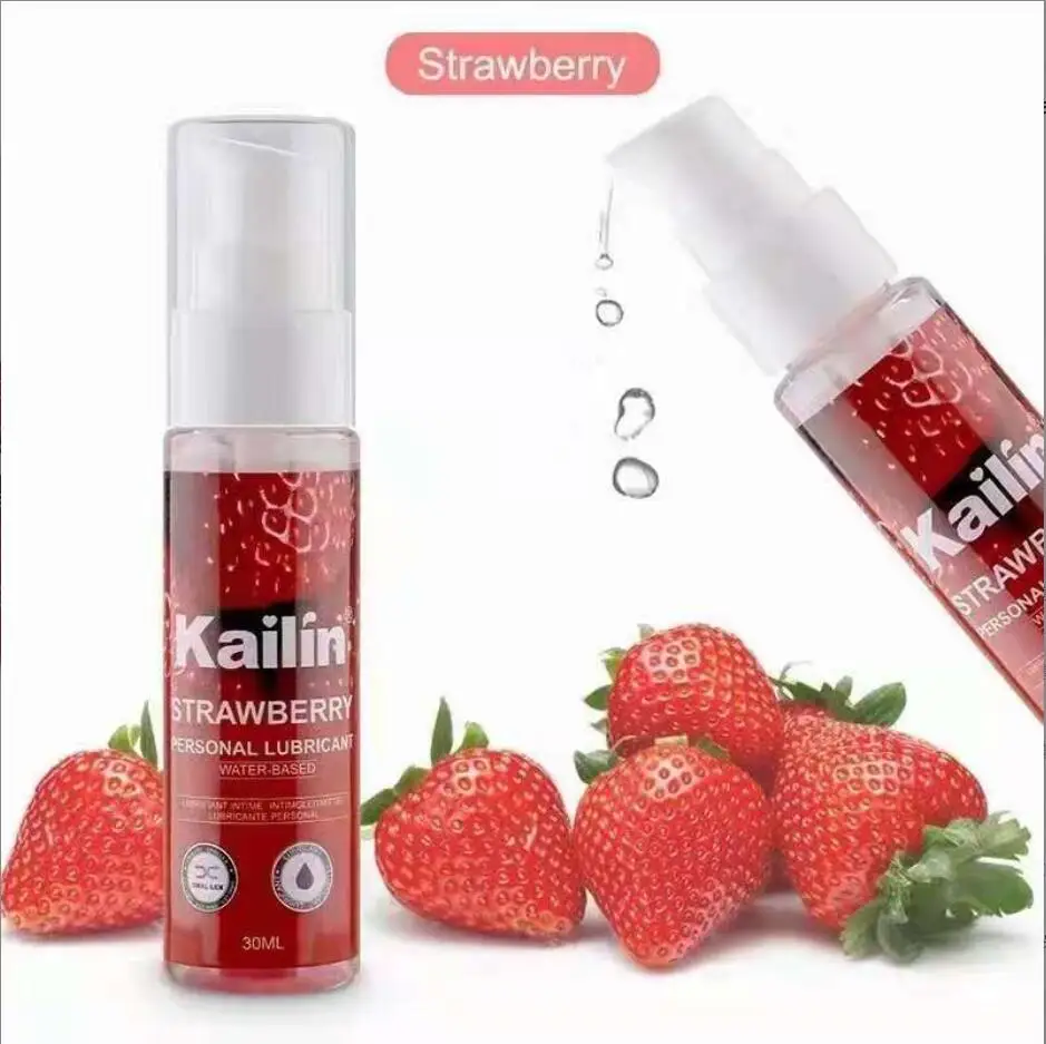 30ml Strawberry Flavor Edible Lubricant For Oral Lubricating Oil Body Lubricating Gel Products S3473