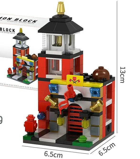 Haus Bausteine Mini City Store Street View Snack Straße Kinderspiel zeug Jungen und Mädchen Geschenke kompatibel mit Lego – Detail 16