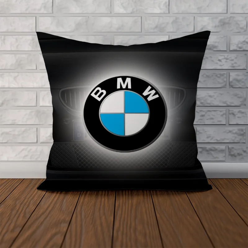 Bmw Case for Pillow Covers Cotton Cushion Cover 45x45 Anime Pillow Cases Decorative Home and Decoration Pillows for Sofa Bed