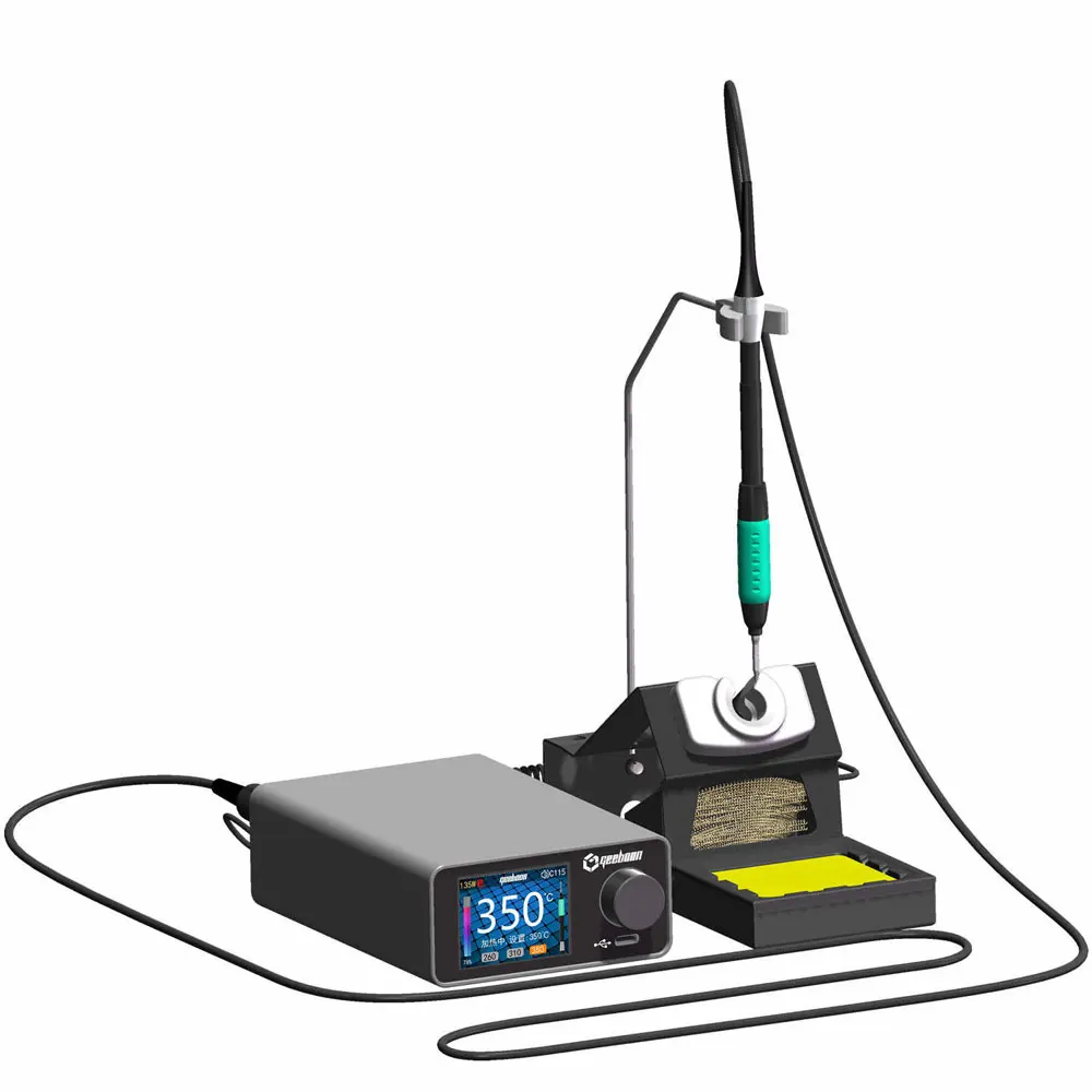 GEEBOON TC22 240W Soldering Station Kit with T245 T210 Handles + C245 C210 Soldering Iron Tips