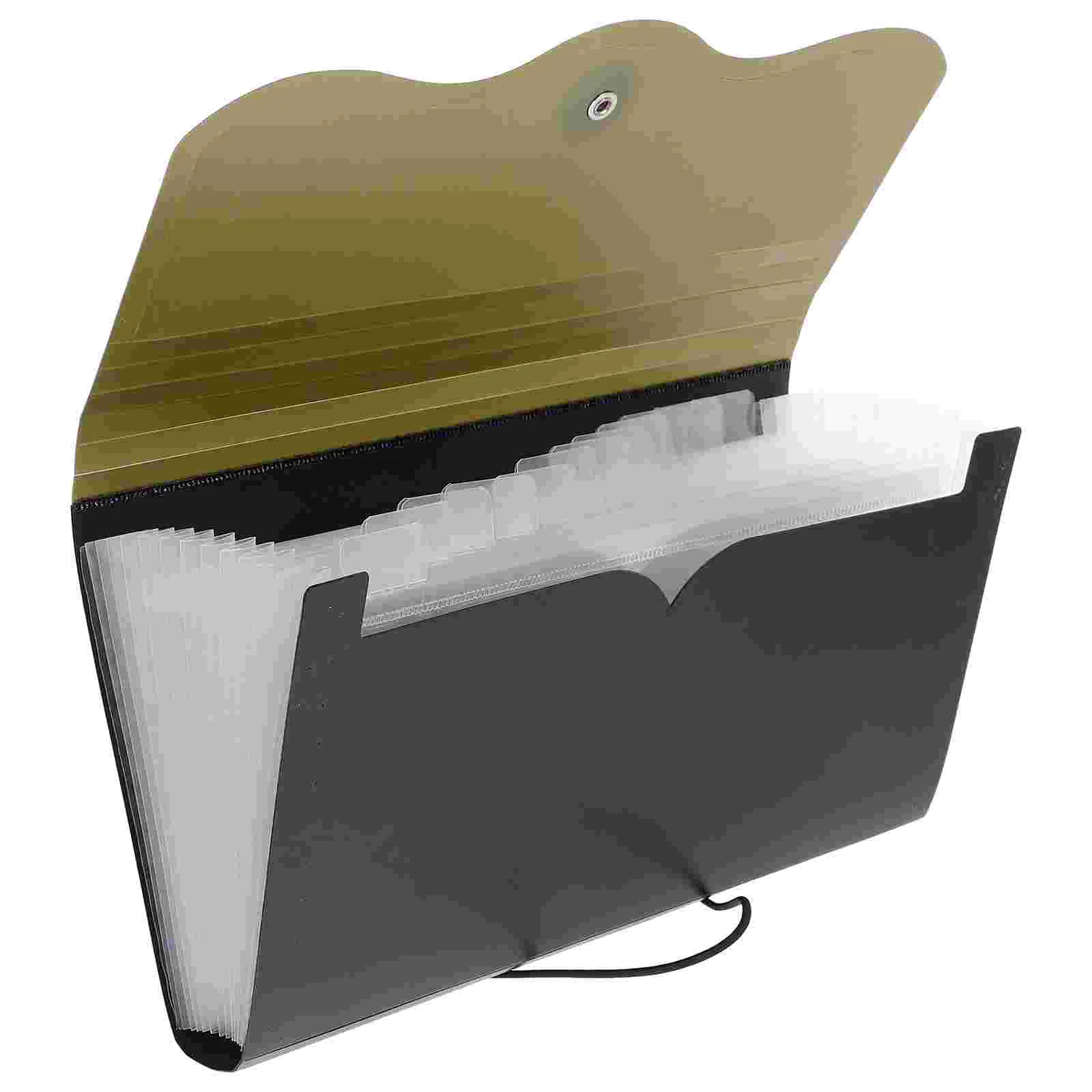 Folder Organ Bag File Storage Folders Accordion Expanding Organizer Document Green