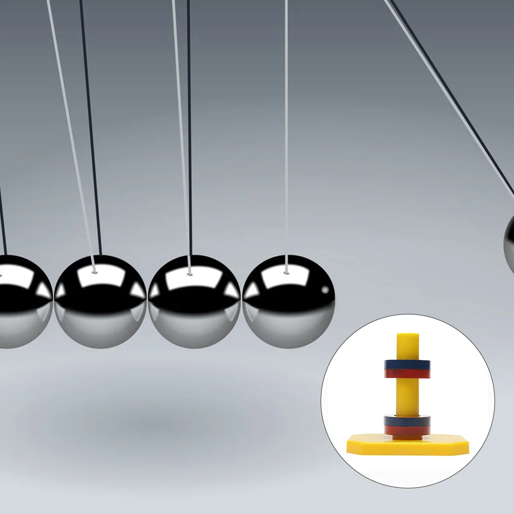 Magnetische levitatie-experimenterkit 4 ringen 1 standaard Wetenschapsspeelgoed Kinderfeestcadeau Educatief spel Natuurkunde Klasse gebouw