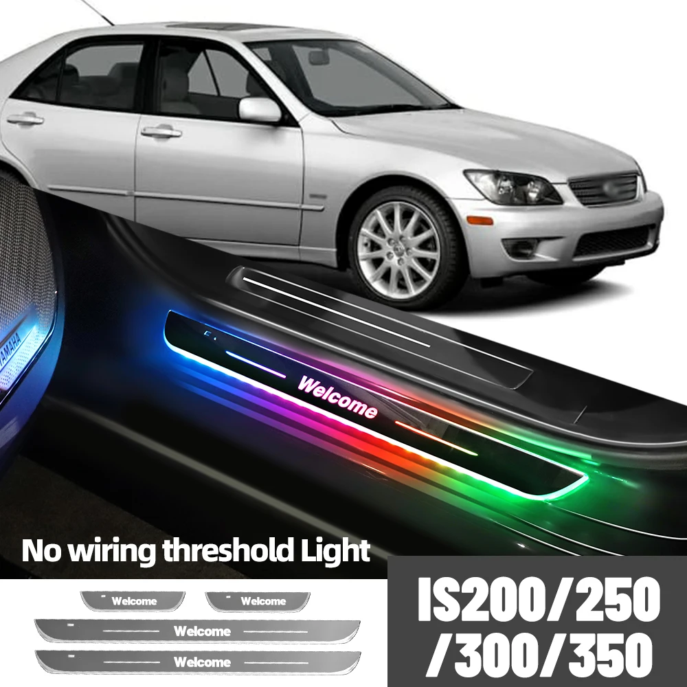 

For Lexus IS200 IS250 IS300 IS350 IS200T Car Door Sill Light Customized Logo LED Welcome Threshold Pedal Lamp Accessories