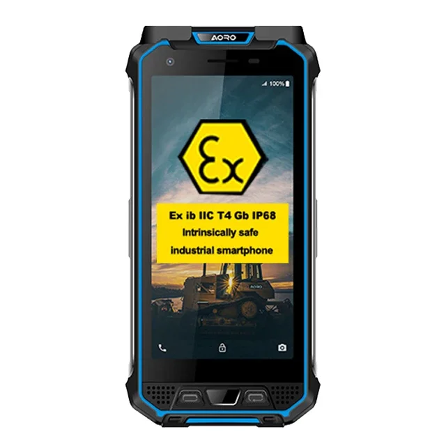 5.7 Inch Unlocked Explosion-proof Smart Phones Device Handheld  Safe Camera Dual Androide 8.1 Rugged Mobile Phone