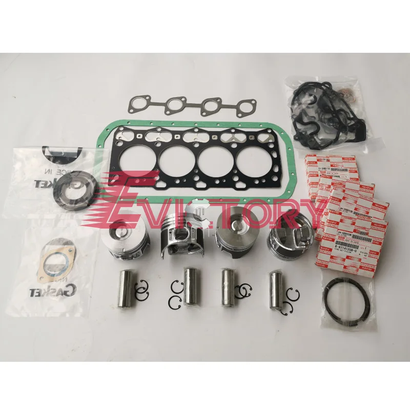 

For Isuzu 4LE2 4LE2X overhaul parts Piston + ring compelete gasket + bearing