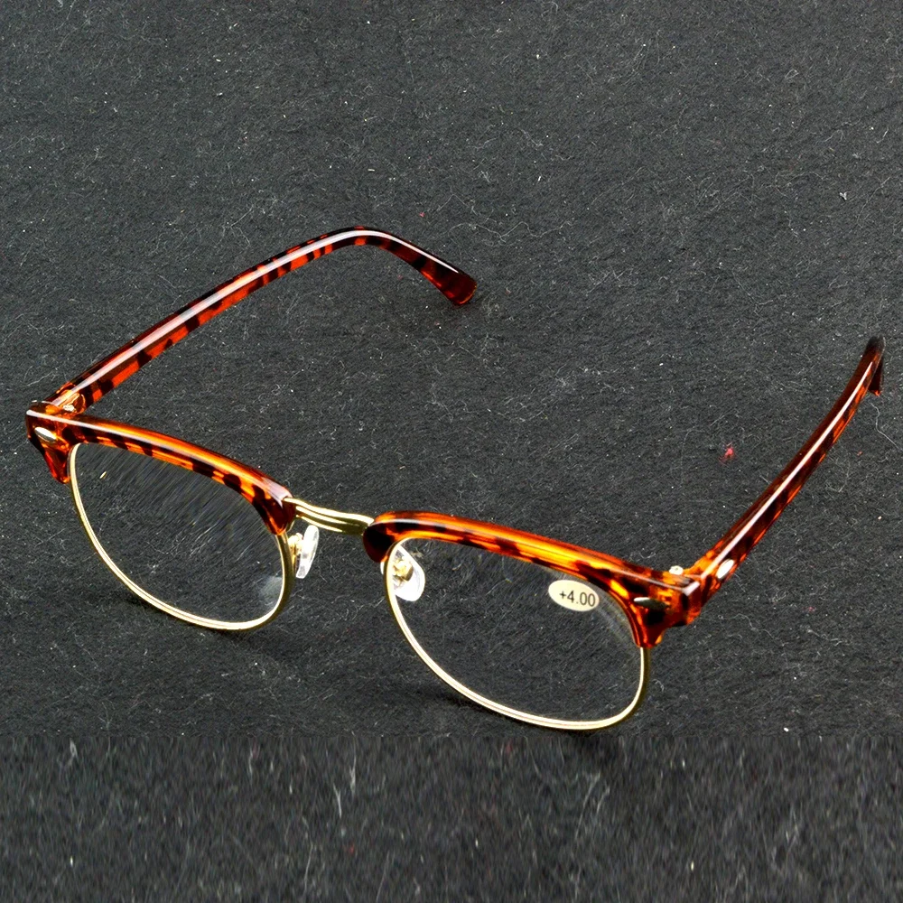 

Женские очки для чтения из ацетата премиум-класса в черепаховой оправе с коричневым узором, классические очки в винтажном стиле от + 0,75 до +4