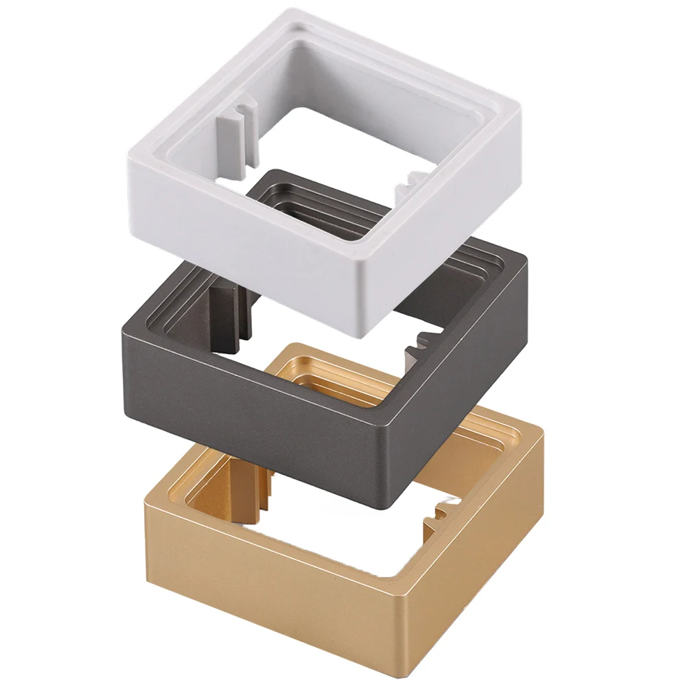 2 قطعة 30 مللي متر مربع فاصل مقبس واحد فاصل 1 عصابة إطار غطاء ألواح مع المسمار 2025 رائجة البيع العلامة التجارية. جودة جديدة وعالية #6