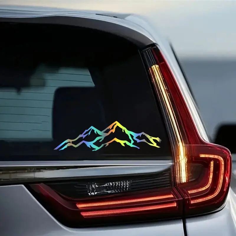 

Набор из 2 наклеек на автомобиль с горным дизайном, 20x5.5см, виниловые, водонепроницаемые, для декора автомобиля, внедорожника, грузовика, окна