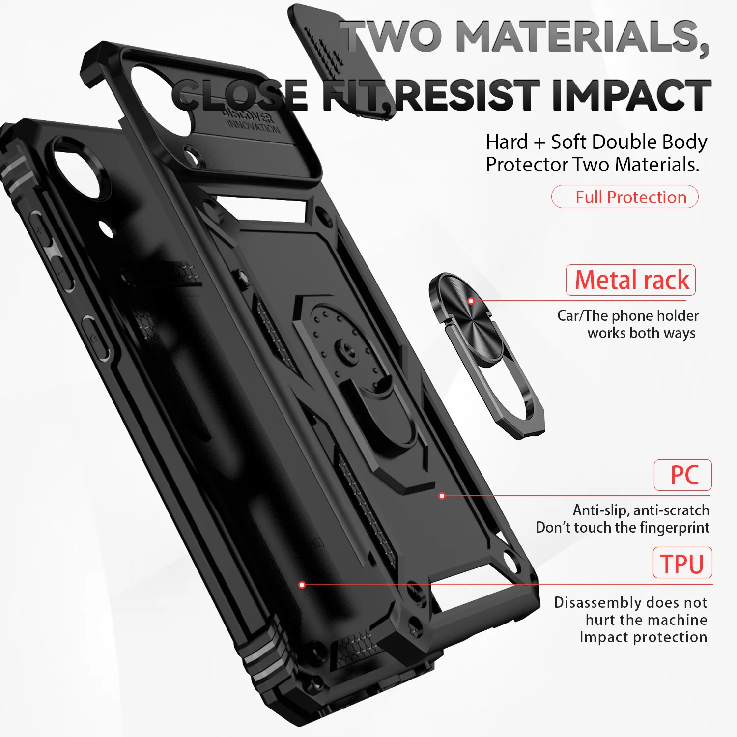 For Samsung Galaxy A03 Core Case Cover Coque Funda Slide Lens Magnetic Holder Back Bumper Samsung A03 Core