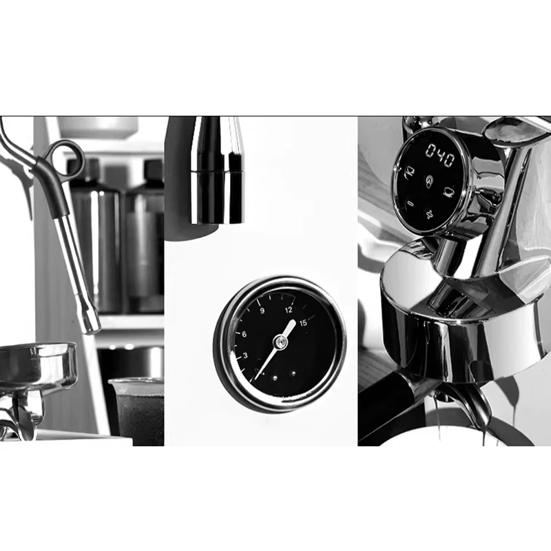 

220V Italian Commercial Coffee Machine Double Pump Triple Heating PID Control 3100W 15bar Coffee Maker with Microcomputer