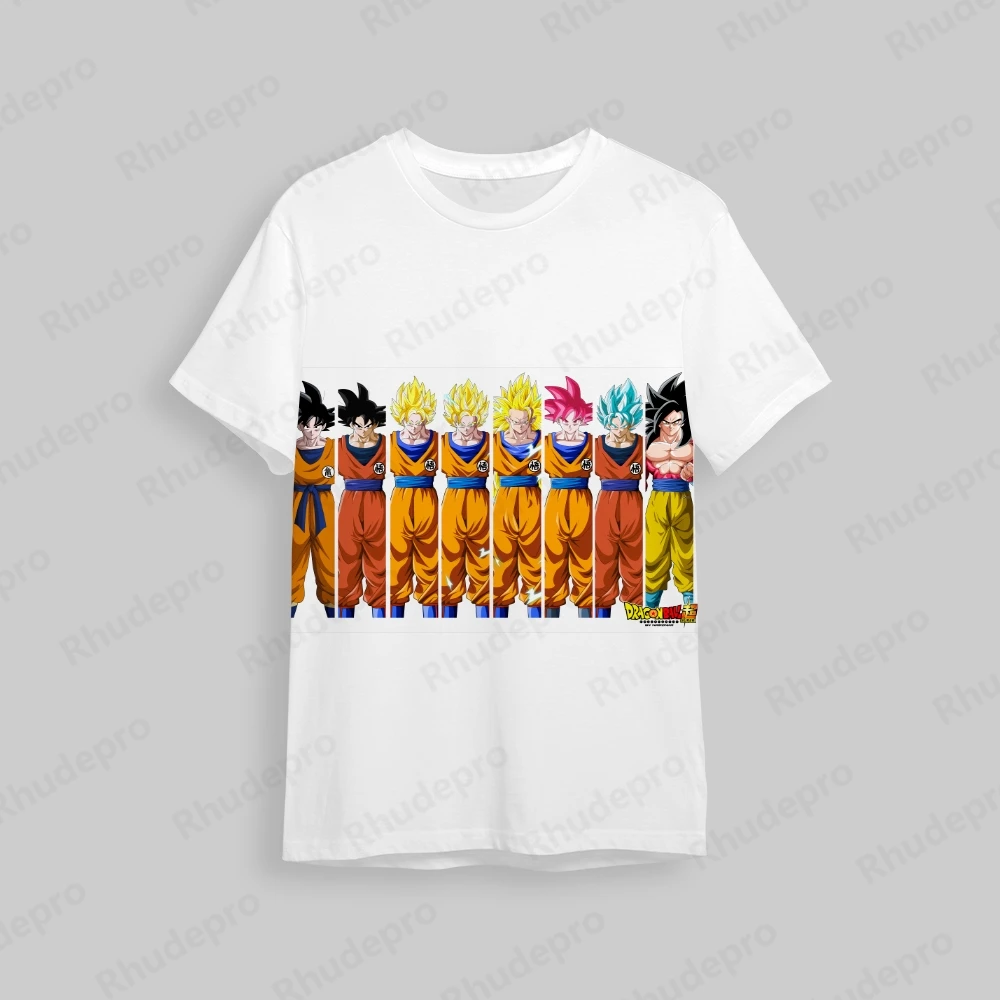 Men Boy Gift Short Sleeve Dragon ball Anime Men's Clothes Hip Hop T-shirt 2024 Tops Fashion Clothing Goku High Quality 5XL New