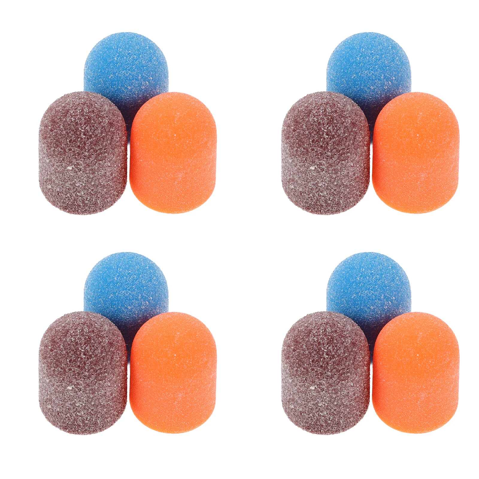 1Set Elektrische Nagelboor Schuurbanden Fijne Korrel Doorn Nail Bit Kleine Schuurkappen voor Acryl Gel Pedicure manicure