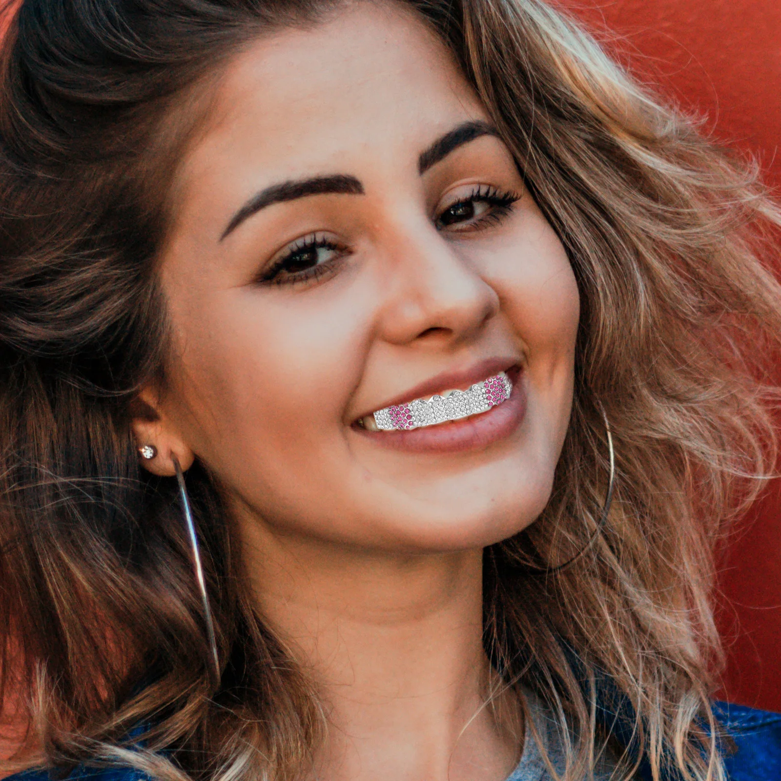 1Set Hip Hop Teeth Grills Easy to Use Portable Design Fashion Grill Teeth Jewelry for Men Women Cosplay Hip-Pop Accessories