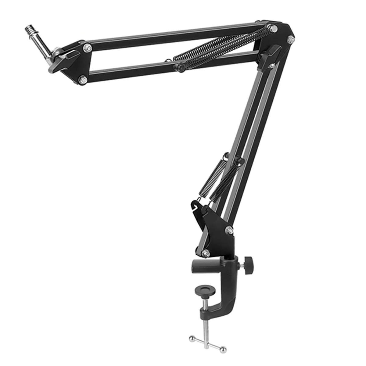 AZZ-25cm Microphone Boom Arm with Tabletop Stand for Podcasting, Video Games, Radio and Studio Audio,D