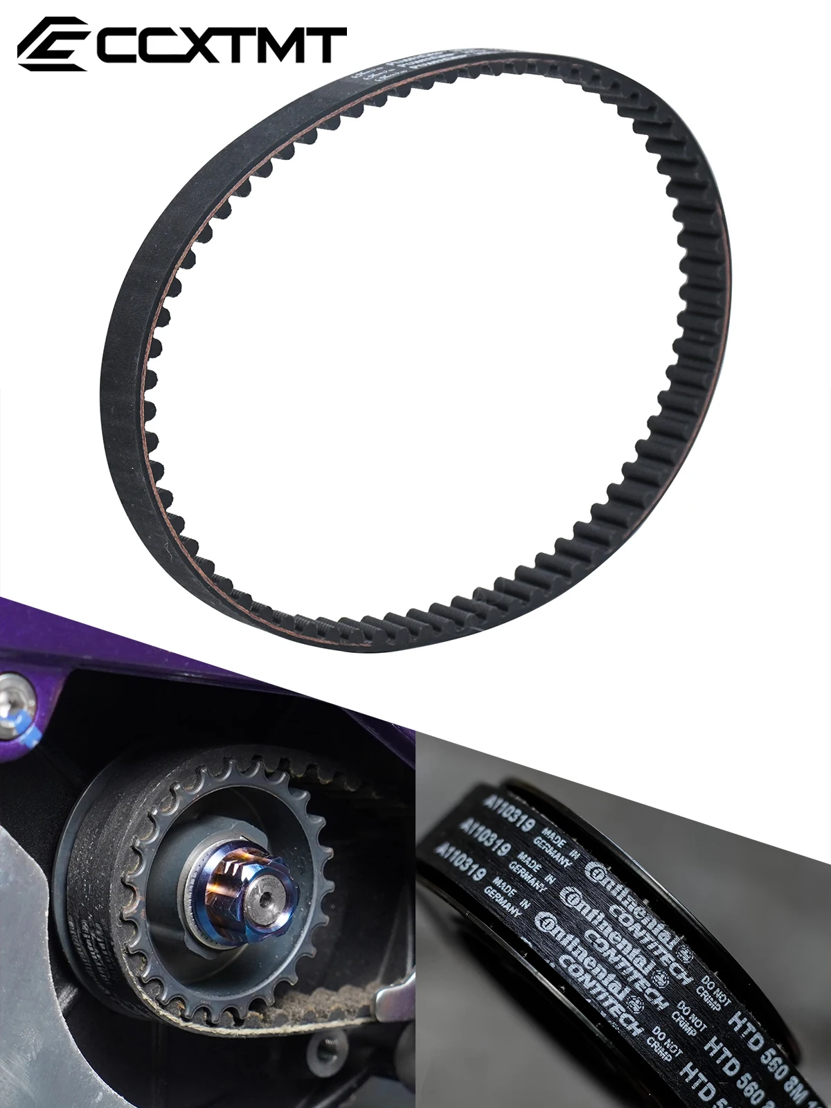 Motocykl elektryczny 8M 560 Oryginalny pasek napędowy do Sur-Ron Surron Sur Ron Light Bee X & S Motocross Universal — zdjęcie 2