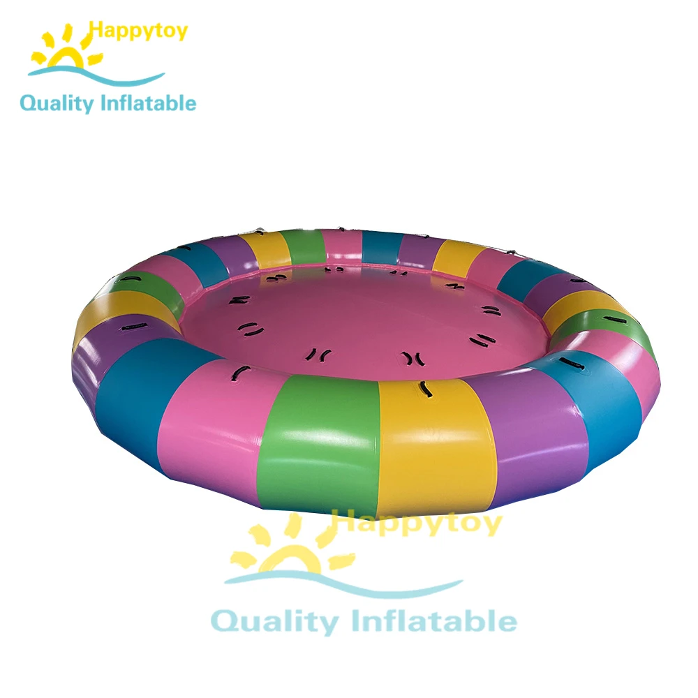 Water Park Toys Inflatable Crazy Ufo Boat Inflatable Disco Boat Motorized Towable