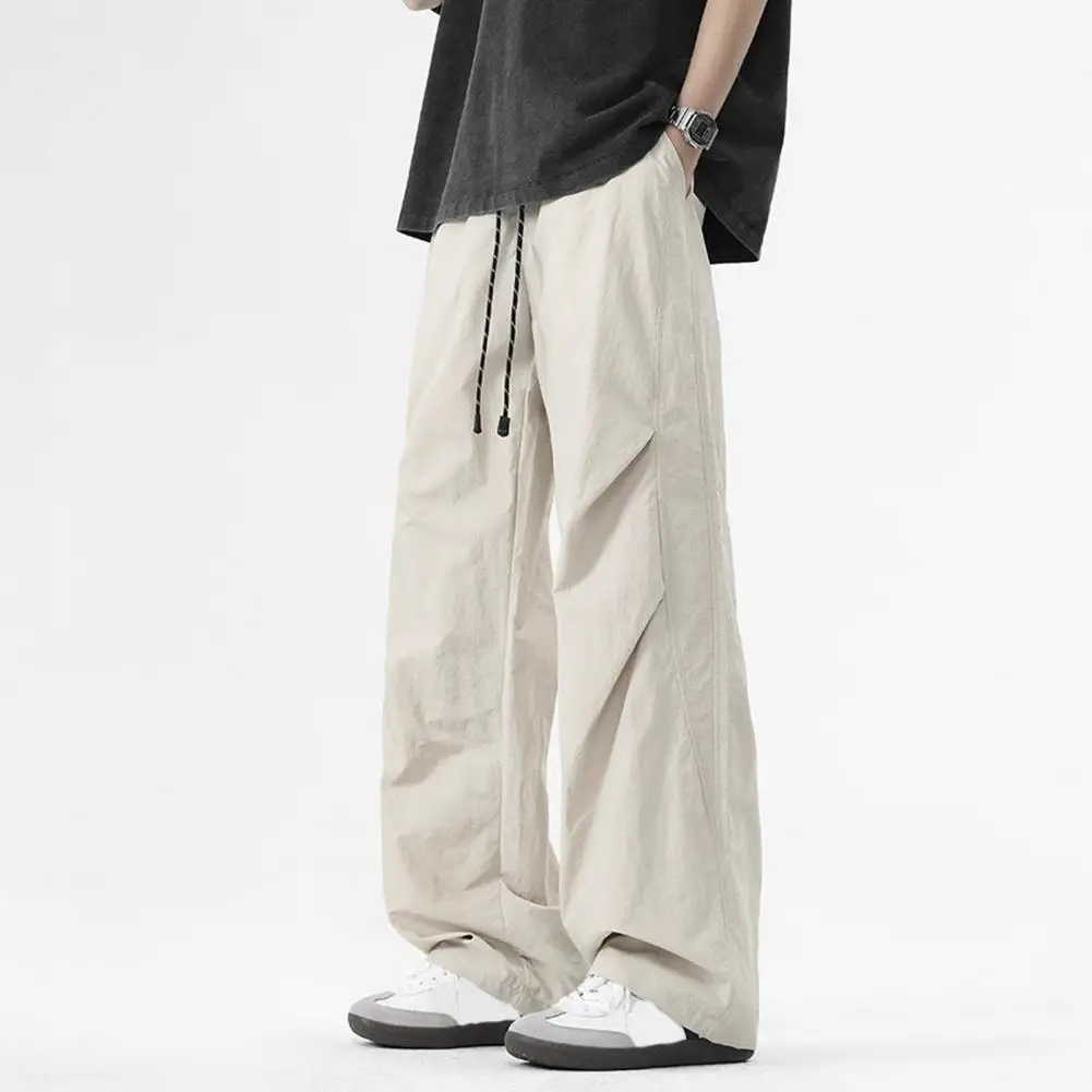 2025 Men's Baggy Pants American Paratrooper Casual Pants Spring And Summer Fashion Work Pants, Straight Leg Loose Sports Pants