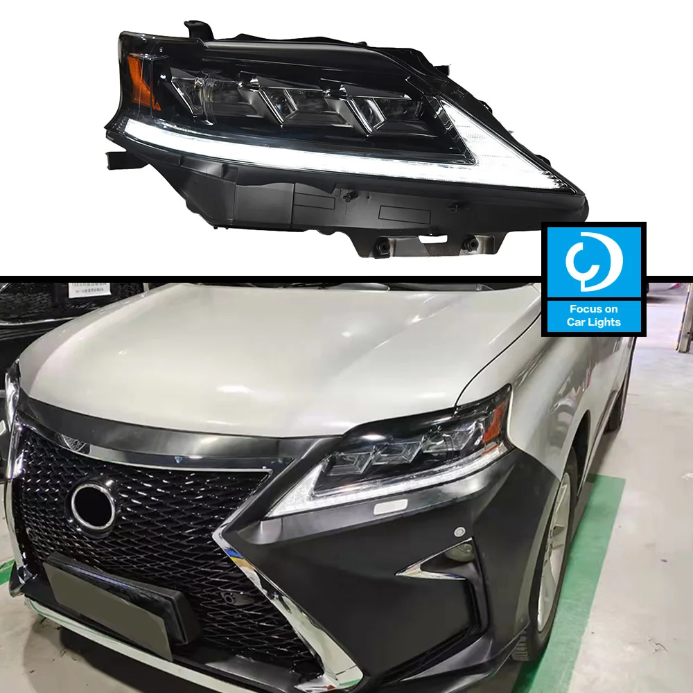 

Car Front Headlight Parts For Lexus RX RX270 330 RX350 450H LED Dynamic DRL Turn Signal Lens Automotive Accessories Assembly