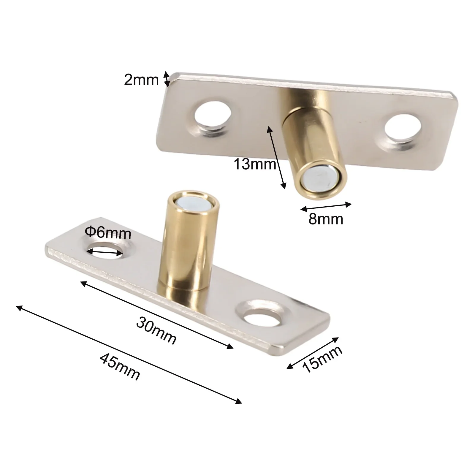 2 Pcs Sliding Door Guide Locator Sliding Door Guide Metal Locator Stopper From Coming Off Track Bearing Slides Moving