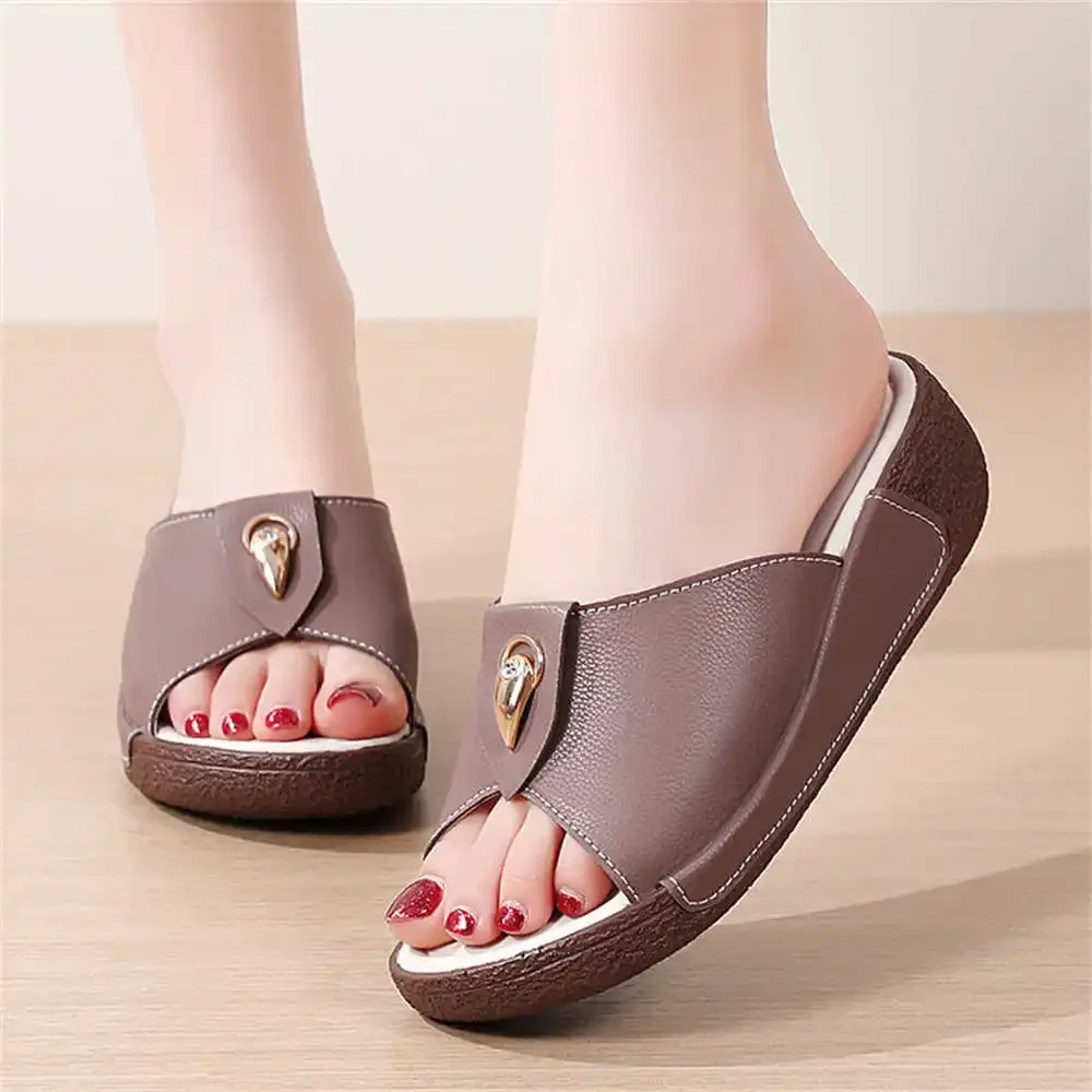 Extra Large Sizes Thick Heel Magenta Sandals Women Flat Shoes Womens Slippers Sneakers Sports Super Offers Popular Goods