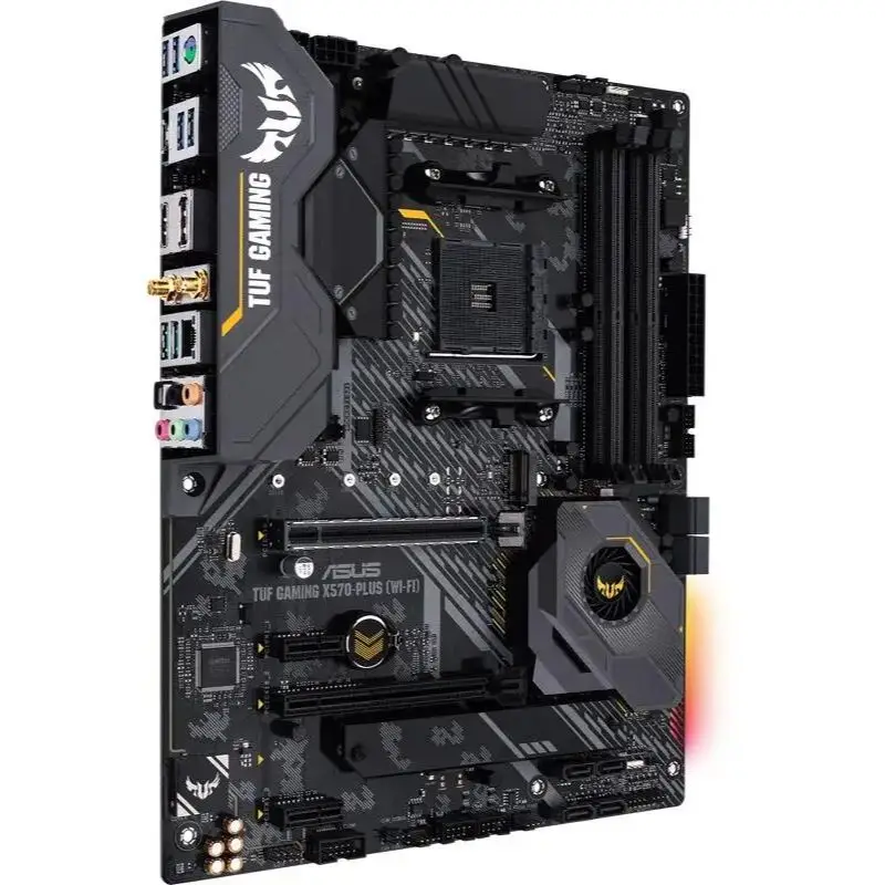 Imagem -04 - Asus-placa-mãe Gaming Am4 Tuf X570-plus Suporta Ryzen 5600g 5600 Ryzen 5700x3 5800x9 5950x