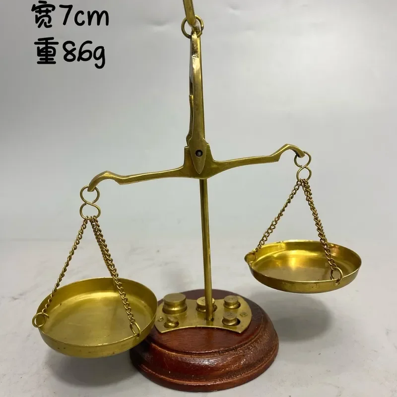 Retro Metal Balance Sculpture Desktop Ornament Vintage Home Decor Living Room Office Desk Art Craft Nostalgic Kinetic Statue