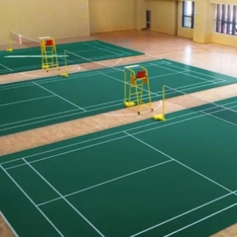 Badminton court floor glue, indoor arena PVC plastic oversized badminton court floor glue mat