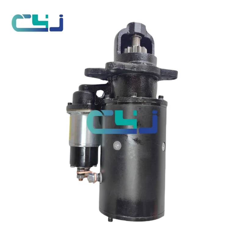 24V 11T Starter Motor D11-101-03B QD2827A for Shangchai D6114 Engine Excavator Engine Parts Starting Motor Excavator