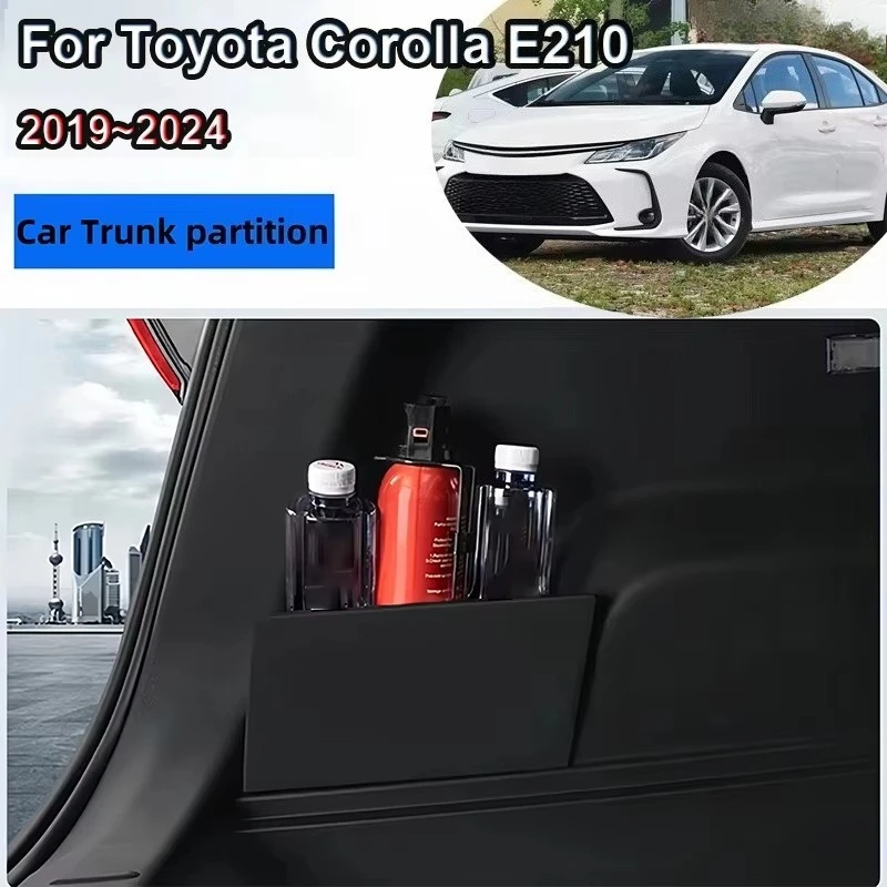 Auto Interior Accessories for Toyota Corolla E210 2019~2024 2020 2021 Car Trunk Storage Side Partition Multifunction Storage Box