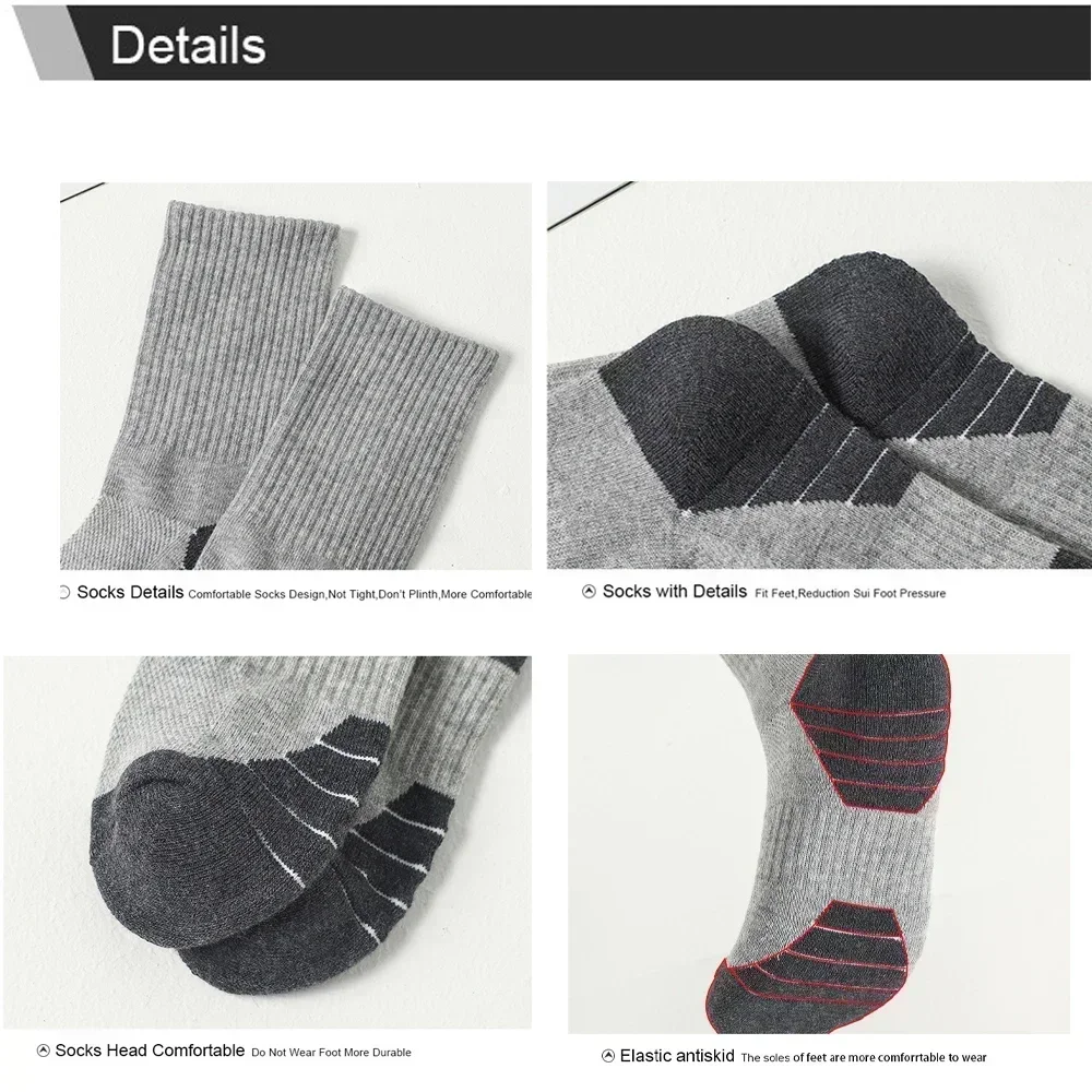 5 Pairs Men's Performance Comfortable Cotton Cushioned Breathable Athletic Ankle Socks, Black, Grey, White, Green