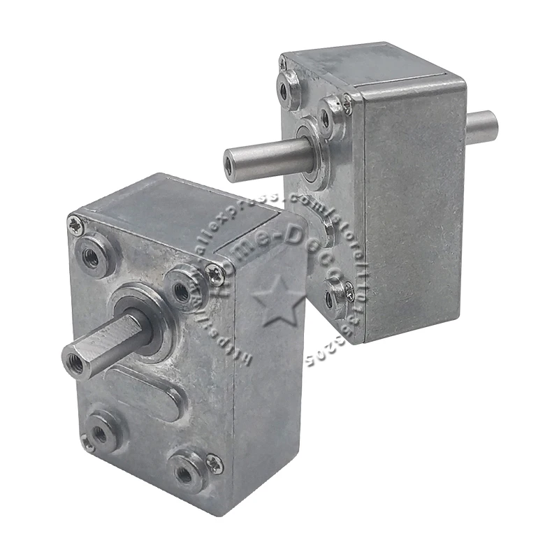 1pcs 46x32 Full Metal Gearbox Turbo Worm Motor Speed Reduction Speed Reducer