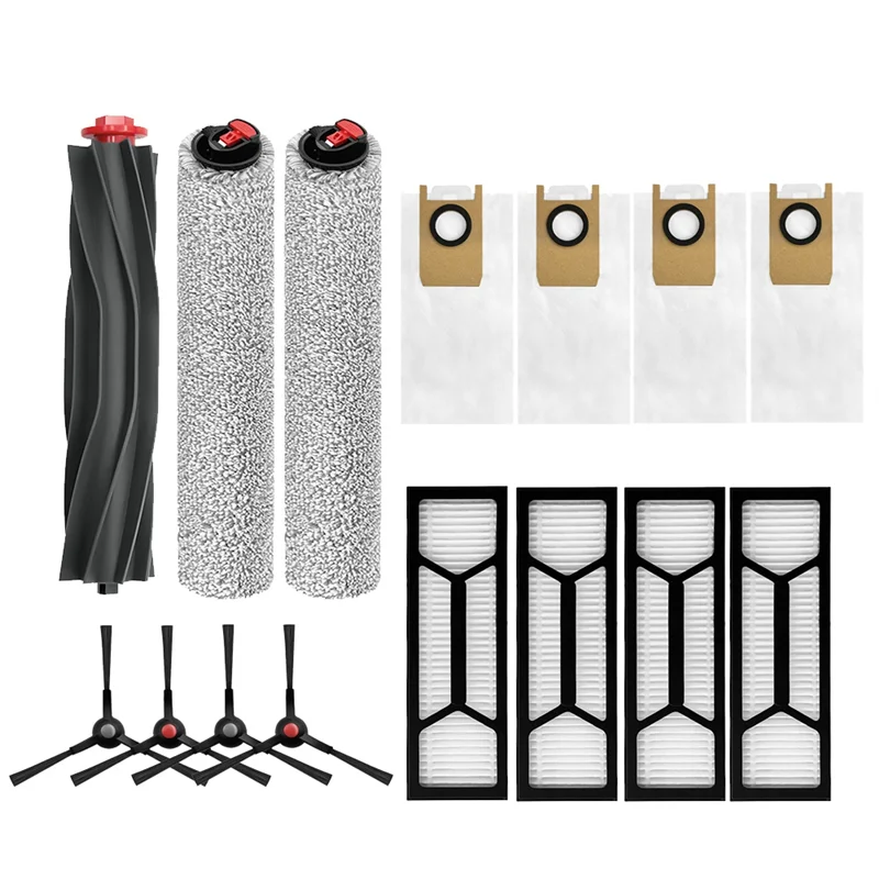 B99A-For Eufy S1 Pro Robot Vacuum Main Brush Roller Brush Filter Dust Bags Ultra Durable Accessories Long Lasting Spare Accessor