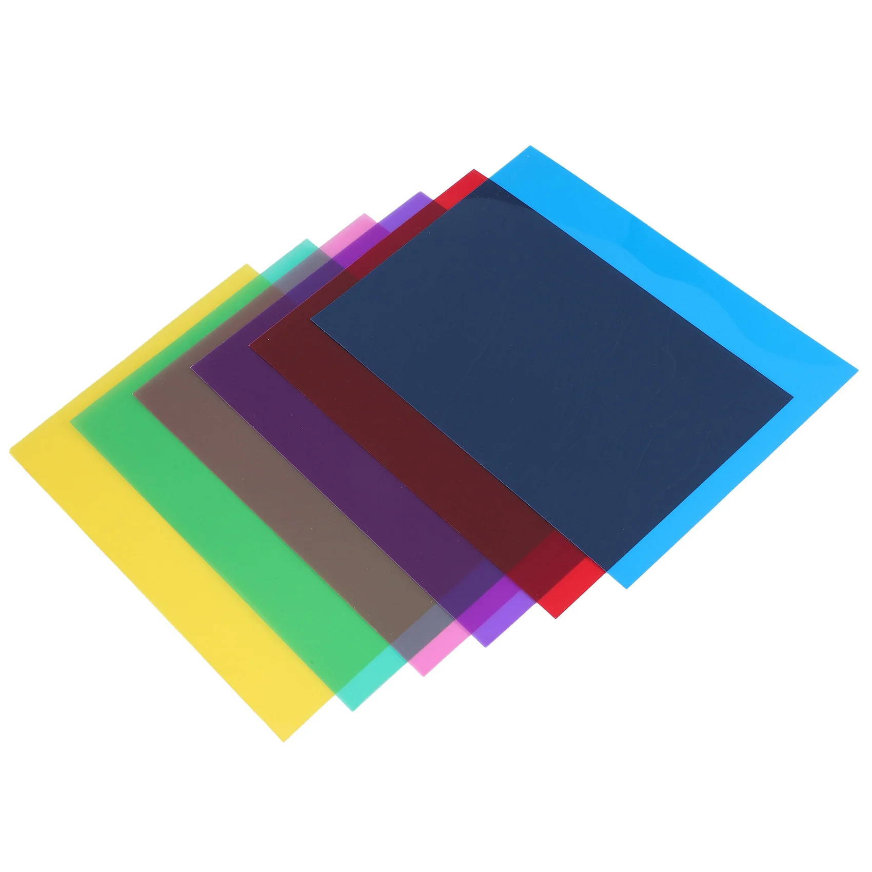 SDFC-Pack Of 6 Colour Films Gel, Transparent Coloured Film, Heat Resistant For Lamps, Coloured Filter (30 X 21 Cm)