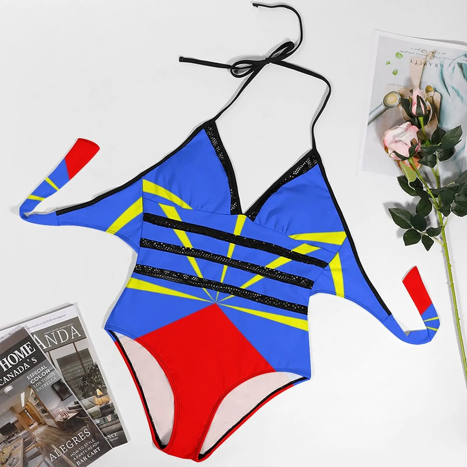 Maillot de bain une pièce pour femmes, sexy, île de la Réunion, aimant, drôle, vacances, qualité supérieure, cool, 974