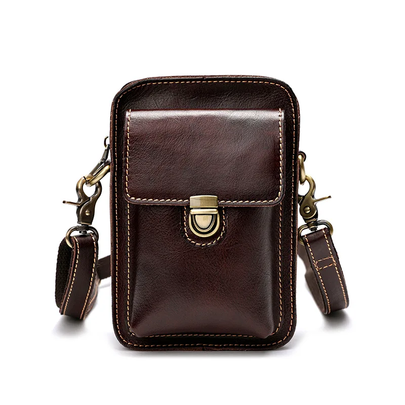 

Mini Vintage Men's Fashion Shoulder Bag Men Casual Handbags Mobile Phone Bag Small Crossbody Shoulder Bag for Men