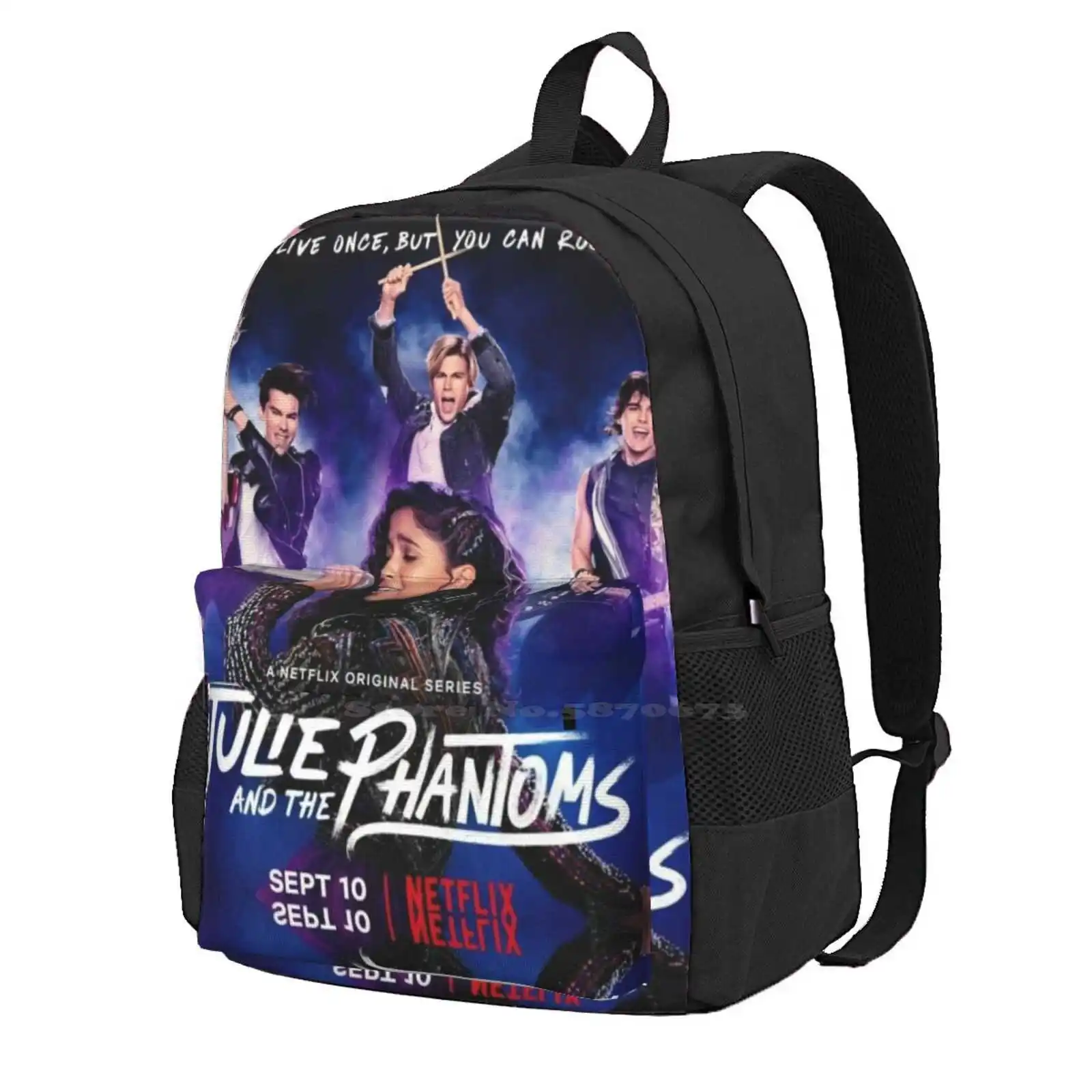 Julie And The Phantoms Hot Sale Backpack Fashion Bags Julie And The Phantoms Madison Reyes Charlie Gillespie Luke Owen Joyner