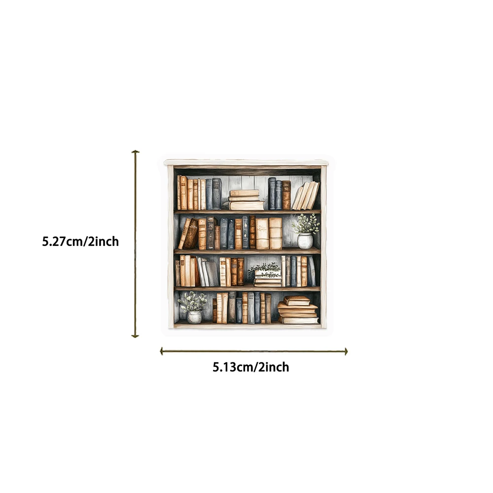 10/30/50pcs Retro Transparent Home Furnishing Cartoon Stickers DIY Laptop Notebook Fridge Suitcase Decoration Sticker Decals